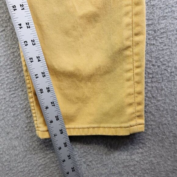 Levis 513 Jeans Mens 31X30 Yellow Distressed Tie Dye Slim Straight Stretch Denim - Picture 16 of 16